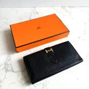 稀有古董包 Hermes 黑金色 Bearn長夾 錢包 皮夾 中古包 二手包