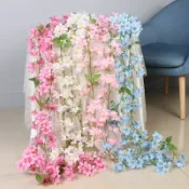 2.3米人造櫻花藤 櫻花常春藤 用於掛飾家庭花園婚禮裝飾