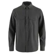 【Fjallraven】小狐狸 男 Abisko Trekking 輕量吸濕快乾彈性長袖襯衫.休閒上衣(87935-030 深灰)