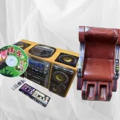 【上芳香業】金紙 紙紮用品 美女看護按摩椅 收音機 紙紮CD 音響 卡帶(祭祀 祖先 百日 頭七 往生用品 紙紮)
