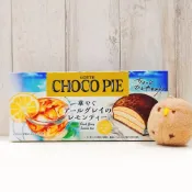 (店+)【Lotte 樂天】巧克力派 伯爵檸檬茶風味 30公克 6入 (日本進口 巧克力派 伯爵茶 檸檬茶 期間限定)