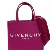 【GIVENCHY 紀梵希】.G-Tote 字母印花帆布手提斜背包(粉色)