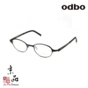 odbo 1753 C1 44mm 霧黑色 小框型設計款 輕量化鈦金屬框 鏡腳超彈設計鏡框 JPG 京品眼鏡