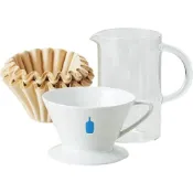 (店+)【Blue Bottle Coffee】藍瓶咖啡 日本境內版 手沖入門套組 濾杯+壺+濾紙 手沖咖啡 新手禮盒