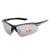 【SUNS】流線型運動太陽眼鏡 質感橘水銀 頂規強化偏光鏡片 僅20g超輕量 S15 抗UV400(防眩光/防撞擊)