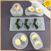 臺灣發貨✨模具✨硅膠 捏捏模具 diy 仿真食物迷你荷包蛋餃子燒麥麵條海帶模具粘土捏捏模具巧克力蠟燭