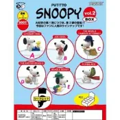 ~小小牛瑪奇朵~PUTITTO 盒玩 史奴比 SNOOPY 第二彈杯緣子有五個款式可挑選