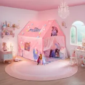 冰雪奇緣艾莎公主兒童帳篷家用室內女孩遊戲屋玩具寶寶床上小房子