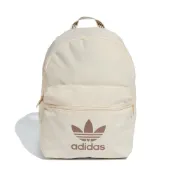 adidas愛迪達三葉草經典款 LOGO 後背包 奶白色後背包 水壺雨傘後背包 JJ4160