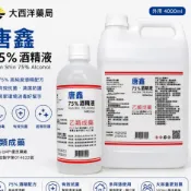 防疫 新冠肺炎 派頓 潔康 唐鑫 75％ 酒精  500ml(乙類成藥) 醫強酒精 酒精噴頭 無甜膩味 無臭味