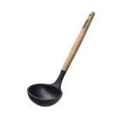 【THERMOS膳魔師】不沾鍋專用木柄矽膠湯勺(Z-UTN-SL)【12月集點換購品】
