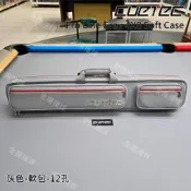 全揚撞球 【CUETEC-Pro line灰色軟包(12孔球筒)】4B8S大小袋-球桿背袋-球盒
