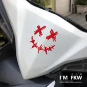 (店+)鮮血系列 反光貼紙 血手掌 血漬 骷髏 笑臉 惡魔 台灣製造 防水貼紙 反光屋FKW