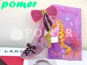 ☆POMER☆日本 迪士尼 絕版正品 長髮公主 魔髮奇緣 樂佩 變色龍 帕斯卡 閃亮亮 水鑽 高跟鞋 精緻 吊飾 鑰匙圈