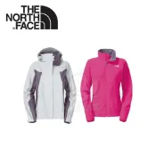 悠遊山水戶外生活館 【The North Face 女 GT WIND PRO兩件式外套《灰白桃紅》】F13P-WHT/兜帽外套/防水/防風/抗寒/風衣