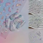 Rainbow Nail 美甲幻彩貝殼蝴蝶貼紙 貝殼光蝴蝶 美甲貼紙