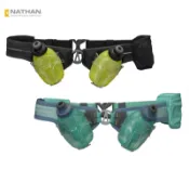 露營趣 【6折出清】美國 NATHAN NA4635 SpeedDemon炫風魔獸雙水壺腰包 470ml 運動腰包 越野 馬拉松 登山 健行 慢跑
