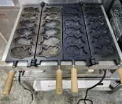 大金餐飲設備~~~中古電力式鯛魚燒機/桌上型鯛魚燒機/日式鯛魚燒機/12支鯛魚燒/電力型鯛魚燒機