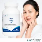 【LAC利維喜】鐵18膠囊食品90顆(舒補帖/桃粉好氣色/鐵質/素食可/專案限定)-慈濟共善