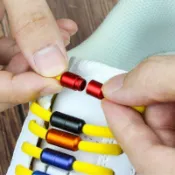 🔥免系彩色鞋帶扣懶人兒童彈力鬆緊免綁半圓鞋帶繩男女同款固定神器
