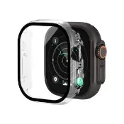 【Philips 飛利浦】Apple Watch Ultra/Ultra 2 49mm 全包覆式鋼化保護殼-透明(DLK2206T/96)