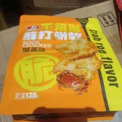 即期 JI SUN 不規則蘇打餅乾 蟹黃味 泡菜味 128克 蘇打餅乾