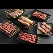 《大來食品》【中秋烤肉】5串/包 肉串(豬肉、牛肉、羊肉、雞肉、鴨肉、雞心屁股皮胗、大腸)(燒烤批發團購)