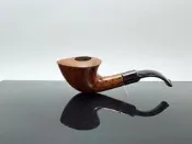★斗一斗 煙具★ 法國U.S POLO手工大煙斗 石楠木 大器室 彎斗手工煙斗 9mm煙斗#7085-4