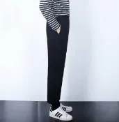 FINDSENSE服飾 【JP.美日韓】韓國 簡約 寬褲 闊腿褲 小腿褲 瘦腿褲 寬腿褲 直筒寬褲 休閒褲 西裝褲 ZNIF 正韓 男裝