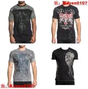 【小七嚴選】Affliction Men's Short Sleeve Graphic T-Shirt 純棉T恤 CAT