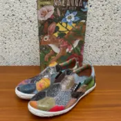 小麥的鞋鋪**Macanna**麥坎納專櫃~美狄亞系列~蜂巢版~炫彩全特殊黃牛皮手工製鞋面氣墊鞋203677