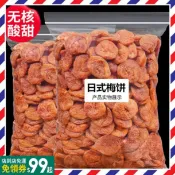 [優選賣家] 網紅零食 日式梅餅450g袋裝 陳皮話梅肉 無核梅子 酸梅幹 酸甜梅子乾 果脯蜜餞 休閑零食辦公室解饞零食