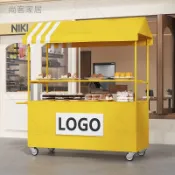 【訂金】手推車擺攤 路邊攤擺攤 網紅小推車 夜市擺地攤車 商場移動展示推車