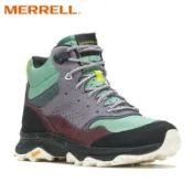 【MERRELL 美國】女 SPEED SOLO MID WP 防水麂皮登山鞋 丁香紫 戶外防水鞋 ML005098