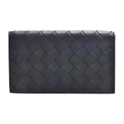 【BOTTEGA VENETA 寶緹嘉】經典編織牛皮磁吸萬用夾/長夾(黑色)