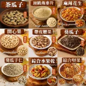【元享堂】《堅果集1》茶瓜子 頂級燕麥片 麻辣花生 開心果 帶皮腰果 焦糖葵瓜子 葵瓜子仁 綜合水果乾 綜合堅果