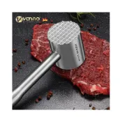 (店+)鬆肉錘 304不銹鋼錘子 家用錘肉器 牛排專用工具 敲打斷筋實心錘 實心雙面打肉錘 家用 敲肉錘 牛