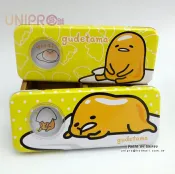 UNIPRO優鋪 【UNIPRO】三麗鷗 慵懶療癒系 蛋黃哥 Gudetama 開窗雙層鐵製 鉛筆盒 置物盒 開學用品 正版授權