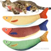 清倉💢💢貓咪玩具 貓薄荷 海鮮魚 自嗨 解悶 磨牙 耐咬 逗貓神器 幼貓 寵物用品 批發 質量款 公司貨