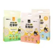 易可購物 汪喵星球 益生菌消臭豆腐砂 米粒型 條狀形 汪喵貓砂 汪喵豆腐砂 條型 花草砂 貓砂 豆腐砂