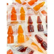 蜂釀🍯 【古早味橡皮糖🔥】晶晶🇹🇼 蜜蜜象皮糖🐘 綜合水果味 可樂味 1片4入 QQ軟糖 懷舊系糖果 QQ糖 可樂瓶造型