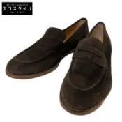 【DOKODEMO】Tod's棕色絨面零錢樂福鞋，7碼 [二手]