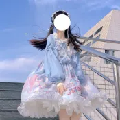 正版 夢境遊樂園OP 派對lolita洛麗塔 大擺蓬鬆版型 軟萌日常 柔軟親膚透氣 日常連衣裙可愛公主裙女生洋裝