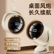 【3C驗證】跨境新品桌面風扇迴圈電風扇usb宿舍辦公100檔智慧數顯壁掛小風扇電風扇 落地扇 吊扇 壁扇 工業風扇