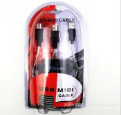 USB MIDI 音樂編輯線 輕鬆連結電子琴做 隨插即用 音樂創作 錄音製作 (A054)