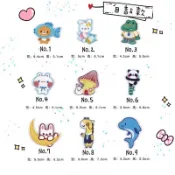 ✨自黏！鱷魚、月亮兔、海豚、蘑菇屋、雕魚燒熊、功夫熊貓、布貼DIY電腦刺繡、熨燙徽章、電腦刺繡布貼、電繡貼
