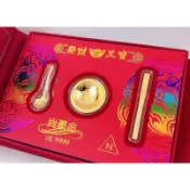 【限量優惠】 黃金彌月禮盒 聚財3寶 純金9999彌月禮盒 金重2分 彌月禮盒 彌月金飾 滿月禮盒 黃金聚財三寶
