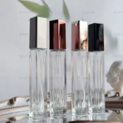 螺口瓶 10ml  方蓋長方瓶 香水噴霧瓶 香水分裝瓶 （附贈貼紙）香水瓶 隨身攜帶噴霧 玻璃分裝
