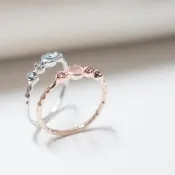 泡沫設計寶石戒指 Bubble Ring