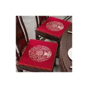 (店+)【客製化 50D海綿】中式椅墊 圈椅坐墊 亞麻坐墊 中國風坐墊 加厚坐墊 原木椅墊 坐墊訂做 太師椅坐墊 方形坐墊